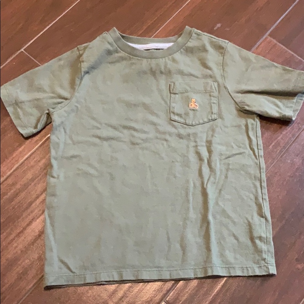 • BabyGap green t-shirt 🐻 pocket, 5 •
